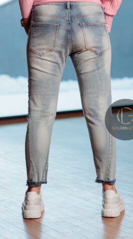 Spodnie Jeansowe z aplikacjami