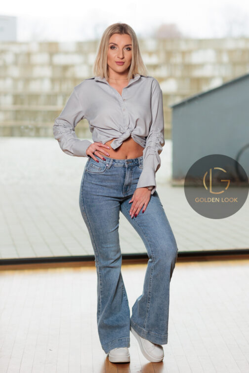 Spodnie Jeansowe Dzwony - obrazek 4